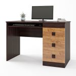 Письмовий стіл Еверест Соната венге темний + дуб крафт золотий (DTM-2175)