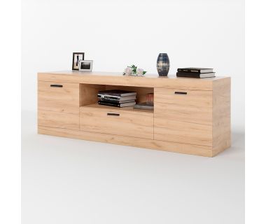 Тумба Еверест ТВ 1500 Соната 150х38х50 дуб золотий крафт (DTM-2716)