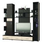 Стінка для вітальні Еверест Бриз + Пенал 18 венге + дуб молочний (DTM-2247)