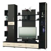 Стенка для гостиной Эверест Бриз + Пенал 18 венге + дуб молочный (DTM-2247)