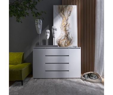 Комод Эверест КЛ-4 Лайт (телескопические) 140х38х93 см Нимфея Альба (DTM-4646) Комод Эверест КЛ-4 Лайт (телескопические) 140х38х93 см Нимфея Альба (DTM-4646)