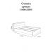 Кровать двуспальная Эверест Соната-1600 160х200 см венге темный + белый (DTM-2094)