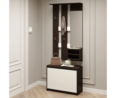 Прихожая для дома Эверест Микс венге + белый (DTM-2537)