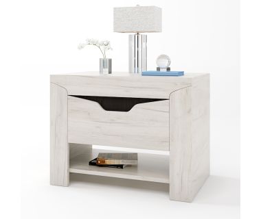 Тумба ліжка Еверест Ліберті 60х38х45.5 дуб крафт білий (DTM-2074)