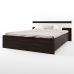 Кровать двуспальная Эверест Соната-1600 160х200 см венге темный + белый (DTM-2094)
