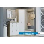 Прихожая Эверест Соната 6 (модульная - 5 элементов) дуб сонома + белый (DTM-2198)