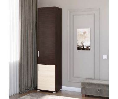 Шафа-пенал закрита Еверест Бриз-15 венге + дуб молочний (DTM-2267)