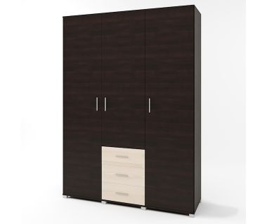 Шафа розстібна велика Еверест Бриз ШП-5 венге + дуб молочний (DTM-2289)