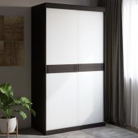 Шафа-купе Еверест Соната 1200 дводверна 120х60х217 венге темна+біла (DTM-2391)