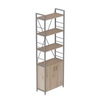 Етажерка 4/60 Серії Конект із тумбою 179x60x28 Сірий ДСП Дуб Сан-Марино FRD-102478