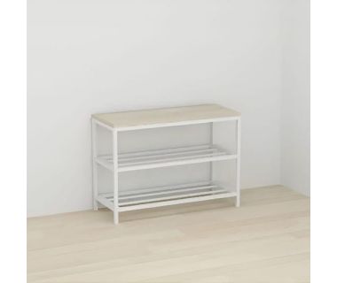 Банкетка універсальна Ferrum-decor Слайм 45x63x26 білий ДСП Дуб Сонома 16мм (FRD-104077) Банкетка універсальна Ferrum-decor Слайм 45x63x26 білий ДСП Дуб Сонома 16мм (FRD-104077)