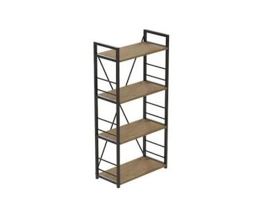 Етажерка 4/60 Ferrum-decor Серії Коннект 120x60x28 чорний ДСП Дуб Артизан 16мм (FRD-104238)