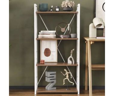 Этажерка 4/60 Ferrum-decor Серии Коннект 120x60x28 белый ДСП Дуб Сонома Трюфель 16мм (FRD-104246)