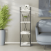 Етажерка 4/34 Ferrum-decor Серії Коннект 120x34x28 чорний ДСП Білий 16мм (FRD-104272)