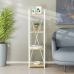 Этажерка 4/34 Ferrum-decor Серии Коннект 120x34x28 белый ДСП Дуб Артизан 16мм (FRD-104279)