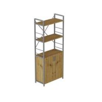 Этажерка 3/60 Ferrum-decor Серии Конект с тумбой 144x60x28 Серый ДСП Артизан (FRD-104461)