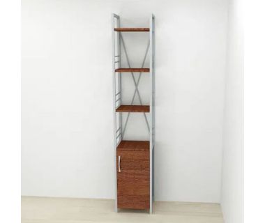 Етажерка 4/34 Ferrum-decor Серії Конект із тумбою 179x34x28 Сірий ДСП Венге (FRD-105536)