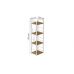 Этажерка 4/34 Ferrum-decor Серии Коннект 120x34x28 белый ДСП Дуб Артизан 16мм (FRD-104279)