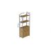 Этажерка 3/60 Ferrum-decor Серии Конект с тумбой 144x60x28 Серый ДСП Артизан (FRD-104461)