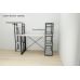 Етажерка 4/34 Ferrum-decor Серії Коннект 120x34x28 чорний ДСП Білий 16мм (FRD-104272)