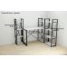 Етажерка 4/34 Ferrum-decor Серії Коннект 120x34x28 чорний ДСП Білий 16мм (FRD-104272)