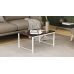 Стіл журнальний приставний Террі Комбо Ferrum-decor 345x662x440 Білий метал ДСП Венге Магія 16 мм (FRD-105553)