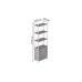 Етажерка 4/60 Ferrum-decor Серії Конект із тумбою 179x60x28 Білий ДСП Бетон (FRD-104497)