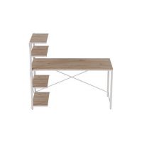 Компьютерный стол Джек 75x140x60 Белый ДСП Дуб Сан-Марино FRD-104408