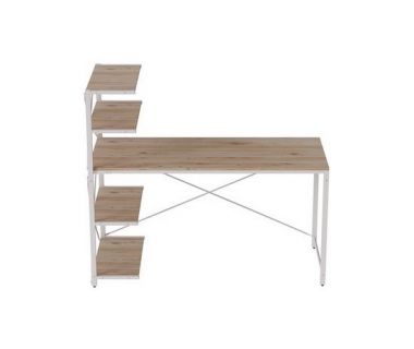 Компьютерный стол Джек 75x140x60 Белый ДСП Дуб Сан-Марино FRD-104408 Компьютерный стол Джек 75x140x60 Белый ДСП Дуб Сан-Марино FRD-104408