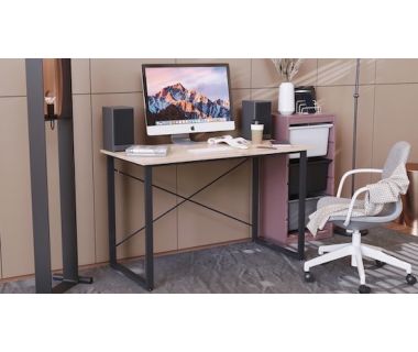 Комп'ютерний стіл Ferrum-decor Дейв 75x120x60 чорний ДСП Дуб Артізан 32мм (FRD-101981)