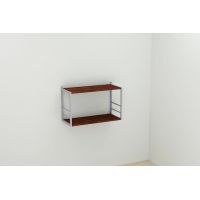 Книжкова полиця універсальна Ferrum-decor Стім 1 38x63x26 сірий ДСП Венге 16мм (FRD-106175)