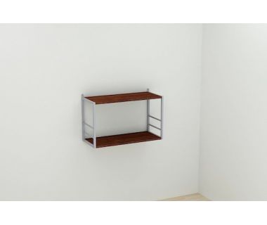 Книжкова полиця універсальна Ferrum-decor Стім 1 38x63x26 сірий ДСП Венге 16мм (FRD-106175)