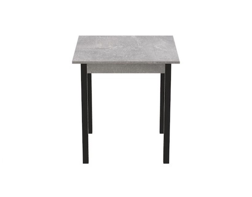 Стіл кухонний Ferrum-decor Агата 75x80x80 Чорний ДСП Бетон 16мм (FRD-105560)