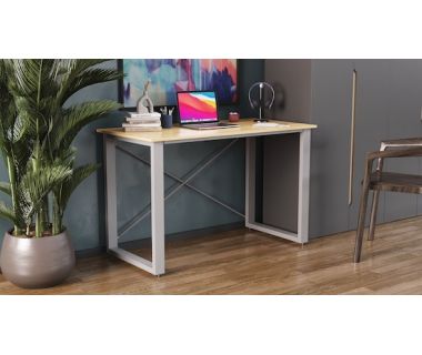 Письмовий стіл Ferrum-decor Драйв 750x1200x600 Сірий метал ДСП Дуб Артізан 32 мм (FRD-103329)