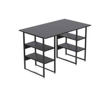 Компьютерный стол Карен 75x120x70 черный ДСП Сосна Кембра 16мм FRD-102064