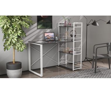 Письмовий стіл Серії Конект з етажеркою 75x120x60 білий ДСП Сосна Кембра 16мм FRD-104229