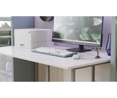 Комп'ютерний стіл Ferrum-decor Кевін 75x100x70 сірий ДСП Білий 16мм (FRD-101739)