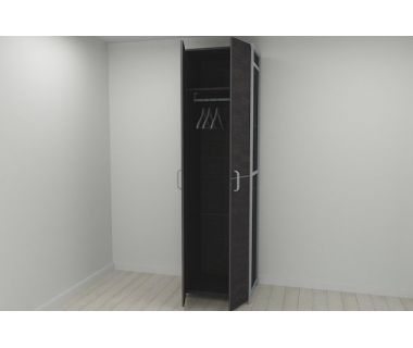 Шкаф Гардероб Уни секция 6 серии Конект Ferrum-decor 220x60x50см Серый металл ДСП Венге Магия 16 мм (FRD-104576) Шкаф Гардероб Уни секция 6 серии Конект Ferrum-decor 220x60x50см Серый металл ДСП Венге Магия 16 мм (FRD-104576)