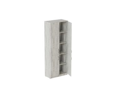 Шафа Анжело Ferrum-decor на 5 полиць із 4 дверима 1900x700x380 ДСП Бетон 16 мм (FRD-105042)