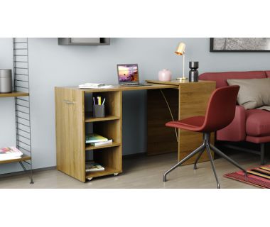 Стіл-тумба трансформер Смарт 1/1 Ferrum-decor 750x1450x500 ДСП Дуб Сонома Трюфель 16 мм (FRD-105071)