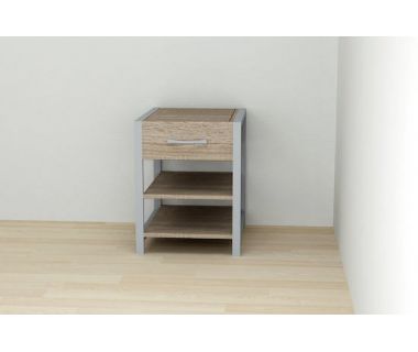 Тумба универсальная Ferrum-decor Вивьен 1/2 50x41x40 серый ДСП Дуб Сонома Трюфель 16мм (FRD-104137)