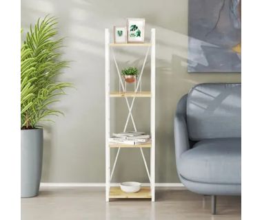 Етажерка 4/34 Ferrum-decor Серії Коннект 120x34x28 білий ДСП Дуб Артизан 16мм (FRD-104279)
