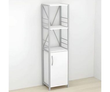 Етажерка 3/34 Ferrum-decor Серії Конект із тумбою 144x34x28 Сірий ДСП Білий (FRD-104435)