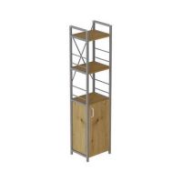Этажерка 3/34 Ferrum-decor Серии Конект с тумбой 144x34x28 Серый ДСП Артизан (FRD-104440)