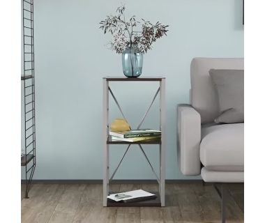 Етажерка 3/34 Ferrum-decor Серії Коннект 73x34x28 сірий ДСП Венге 16мм (FRD-105541)