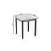 Стол кухонный Ferrum-decor Агата 75x80x80 Черный ДСП Бетон 16мм (FRD-105560)