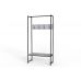 Вешалка напольная Ferrum-decor Трелис 12 180x90x38 черный ДСП Белый 16мм (FRD-104307)