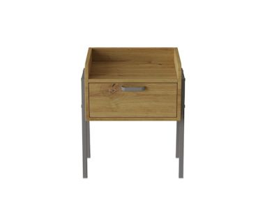 Тумба модульная Ferrum-decor Бетти 540x450x320 металл Серый ДСП Дуб Артизан 16 мм (FRD-103002)