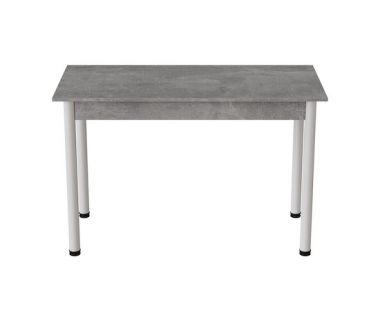 Стол кухонный Ferrum-decor Бенита 75x120x70 Белый ДСП Бетон 16мм (FRD-105567)