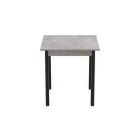 Стол кухонный Ferrum-decor Агата 75x80x80 Черный ДСП Бетон 16мм (FRD-105560)
